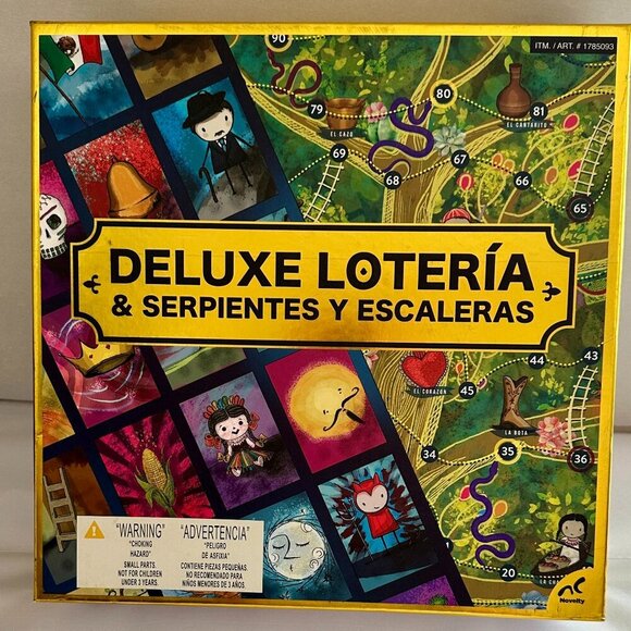 Deluxe Loteria & Snakes And Ladders Traditional Mexican Family Board Games NEW - Picture 14 of 14